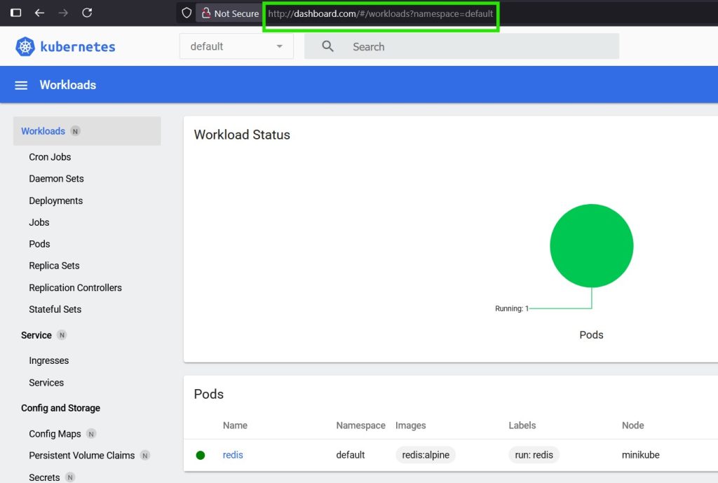 kubenetes-dashboard-via-ingress